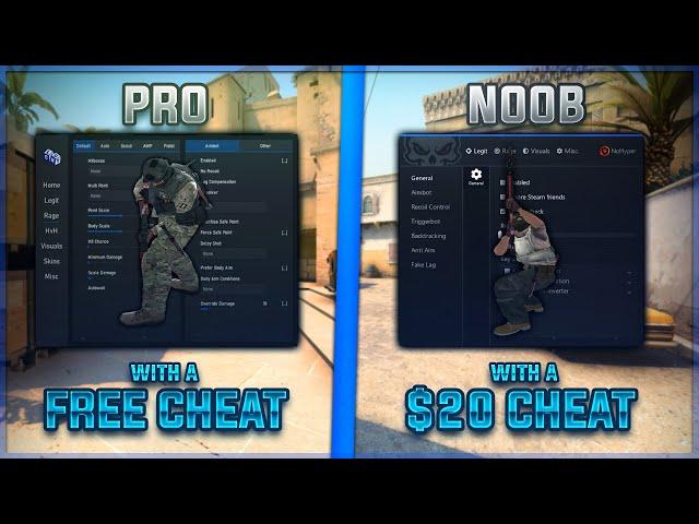 Pro HVHer with FREE CHEAT vs Noob HVHer with $20 CHEAT