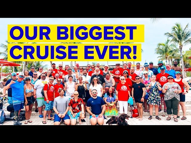 We Invited 130 PEOPLE TO GO ON A CRUISE WITH US - IT WAS INSANE!!