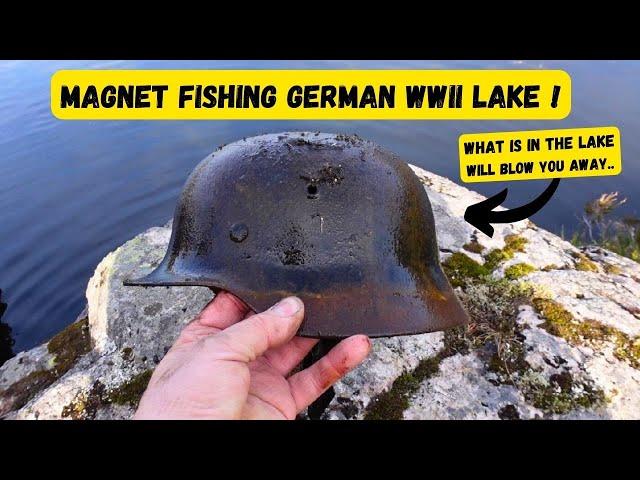 Magnet fishing incredible German WW2 lake. What is in this lake will blow  you away. AMAZING finds !