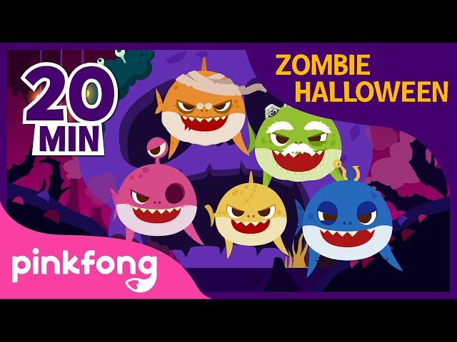 Halloween Zombie Sharks and more | +Compilation | Halloween Baby Shark | Pinkfong Songs for Children