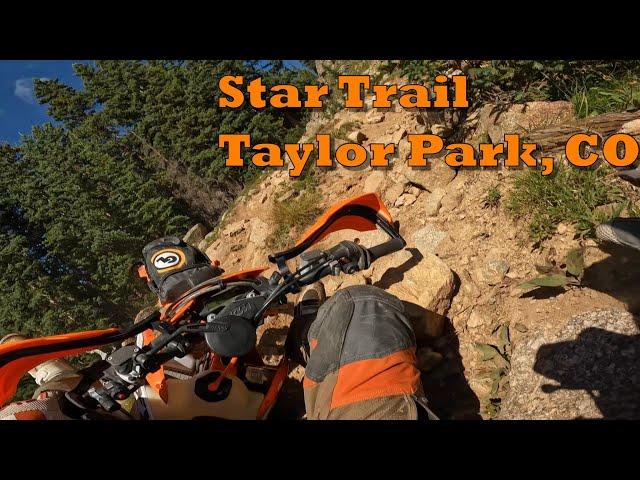 Dirt biking Star Trail in Taylor Park, Colorado