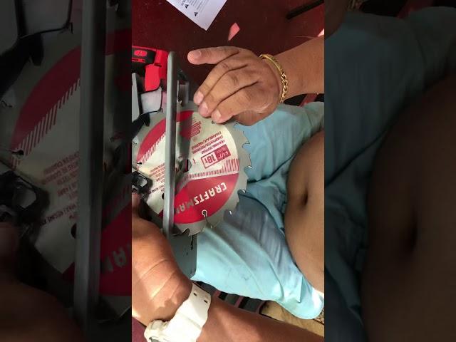 How to Install craftsman V20 Circular Blade
