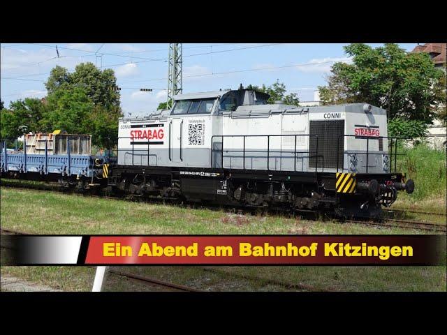 Ein Abend am Bahnhof Kitzingen  -  STRABAG V100 Ost, CLASS 66    AL  #  061/008/021