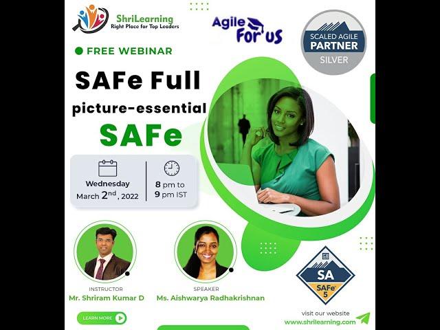 SAFe full picture - essential SAFe | ShriLearning