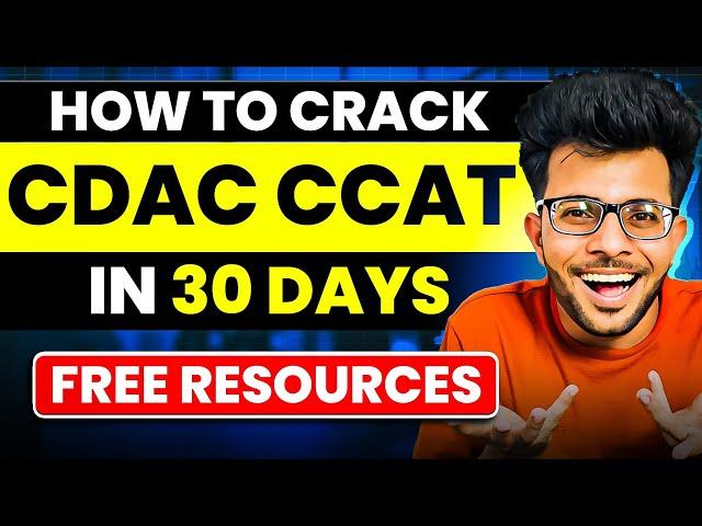 Best Preparation Strategy to Crack CDAC CCAT Exam for Non IT Students [ Free Resources ] 