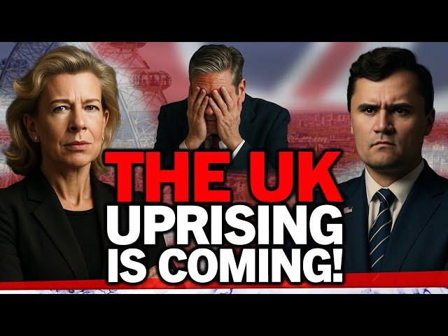 "All a lie!" Charlie Kirk & Katie Hopkins predict uprising in "society in decay" with no free speech