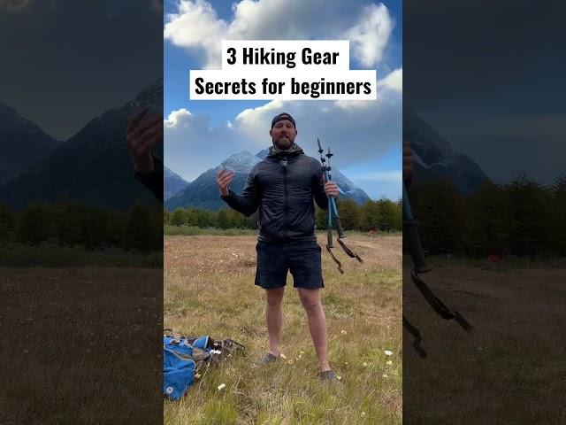 3 BEST Hiking Gear Secrets for Beginners #hikinggear #hikinglife #thruhiking #hikingadventures #hike