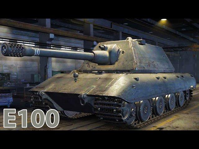 World of Tanks RIDE ON a HUGE TANK E100 Game cartoon for children WOT