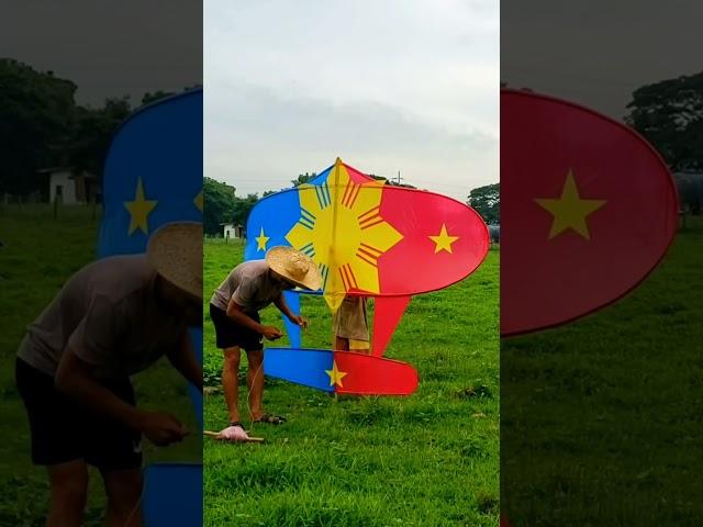 GIANT KITE 3 STAR AND SUN READY FOR FIRST FLY. #shorts