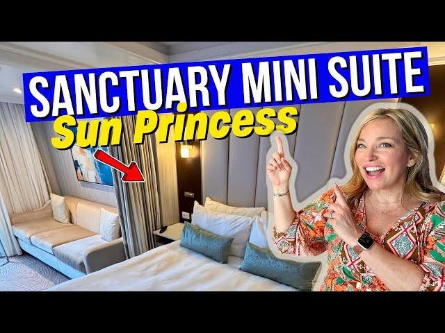 Sun Princess Sanctuary Collection Mini Suite TOUR! UNDER two minutes!