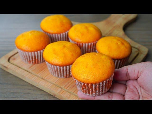 Soft Fluffy Orange Cup Cake Without Oven | 1 Egg Orange Cup Cake Recipe | Yummy