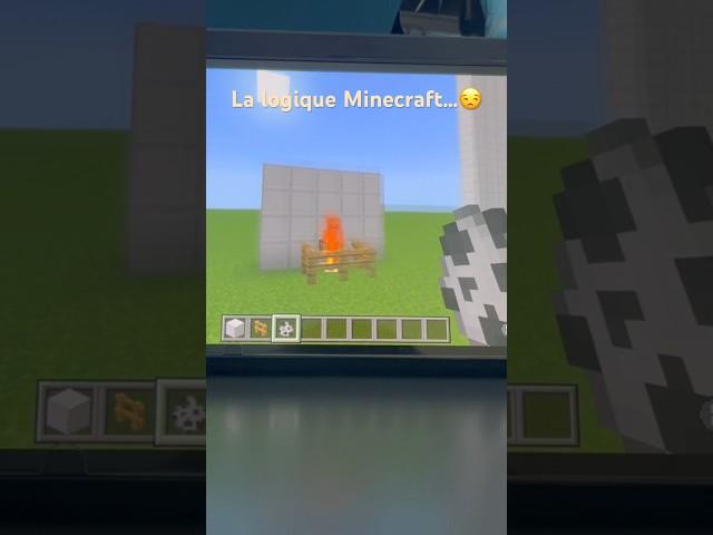 La logique Minecraft… #minecraft  #logique