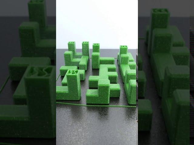 3D printing timelapse of a 4x4 puzzle cube