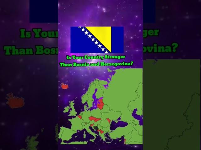 Is Your Country Stronger Than Bosnia and Herzegovina? #geography #bosnia #shorts #mapping