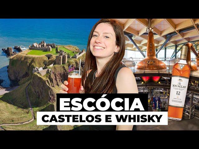 FOMOS PEGOS DE SURPRESA NA ROTA DOS CASTELOS E WHISKY NA ESCÓCIA! Dunnottar, Macallan, Aberdeen