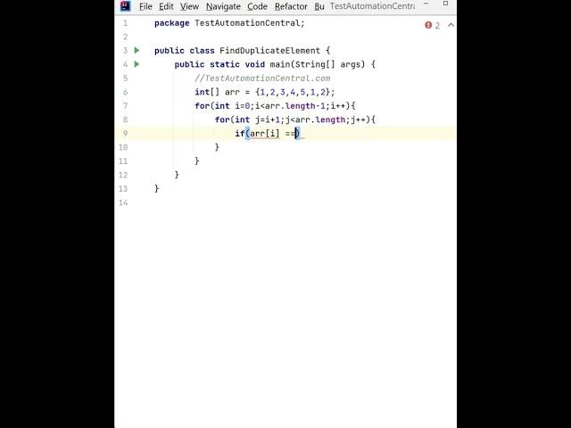 How to Find Duplicate Elements in an Array - Java Program | Java Interview Question and Answer #java