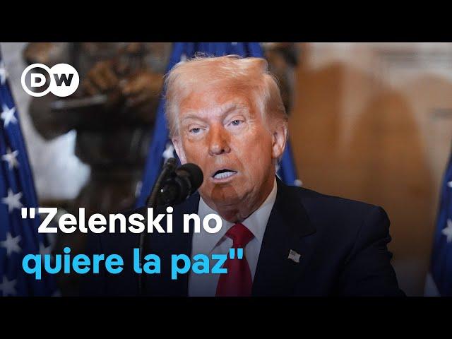 Trump dice que "no tolerará" por mucho tiempo la posición de Zelenski sobre la guerra