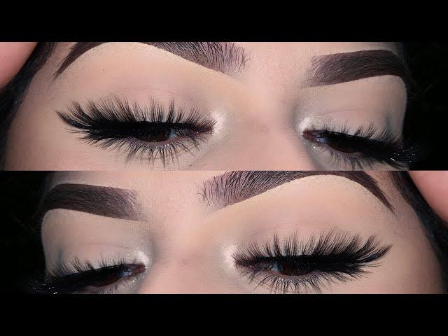 How to apply false eyelashes for beginners +tips | Kayla Martinez