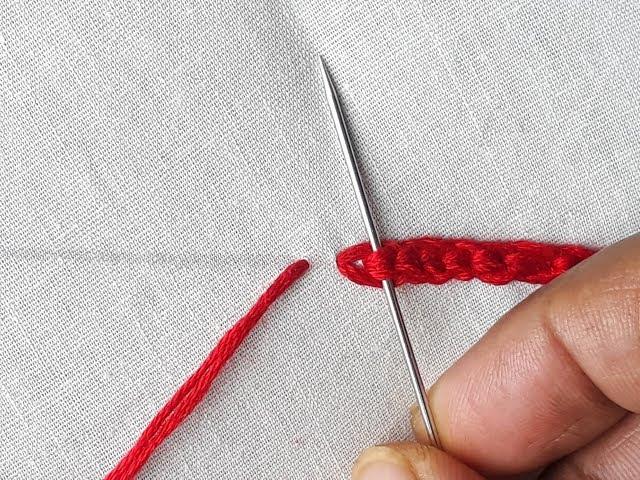 Border line design | Hand embroidery border line tutorial