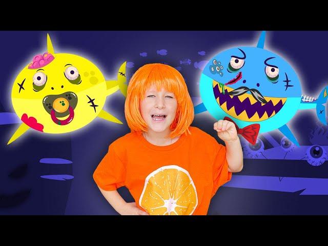 아기 상어 무지개 baby shark zombie   rainbow | Anuta Kids Channel 에서 한국어