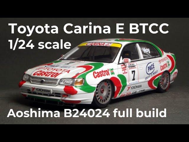 Toyota Carina E BTCC 1/24 scale model build, Aoshima B24024