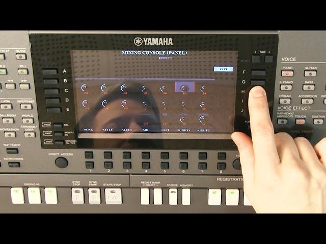 Yamaha PSR-S — Добавление эффектов в аранжировку