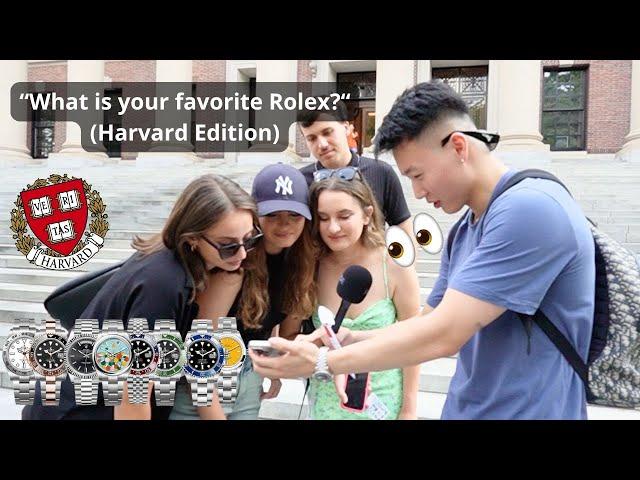 Asking Harvard Students Which Rolex Model They Like the Most *Surprising Result* 