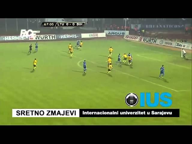 Lithuania 0-1 Bosnia and Herzegovina Goal Vedad Ibisevic for the World Cup 2014