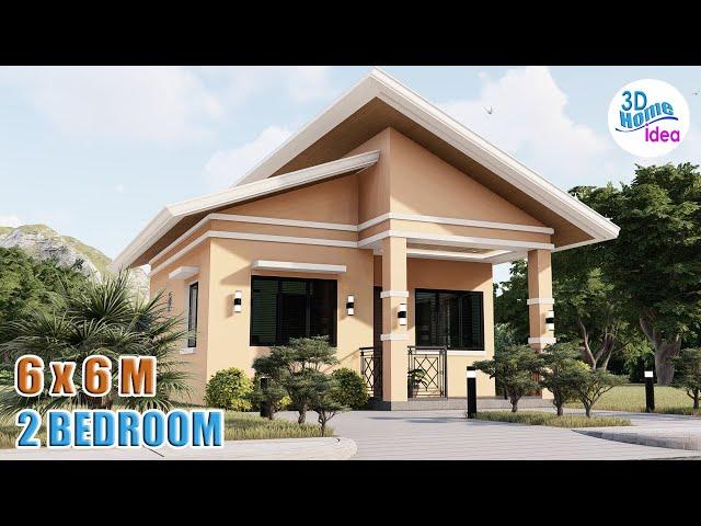 Php 1 Million | SMALL HOUSE DESIGN ( 36 Sqm) with 2 Bedroom