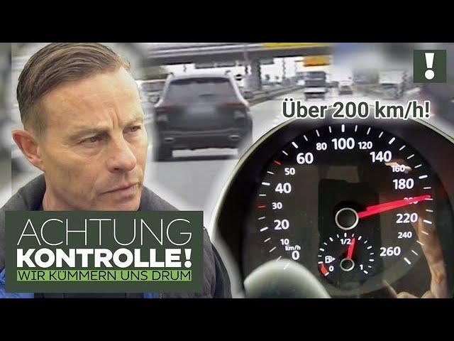 Mercedes heizt über AUTOBAHN!  Riskanter Fahrstil! | Achtung Kontrolle | Kabel Eins