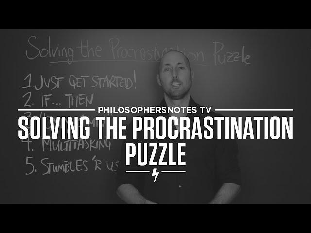 PNTV: Solving the Procrastination Puzzle by Timothy A. Pychyl (#244)