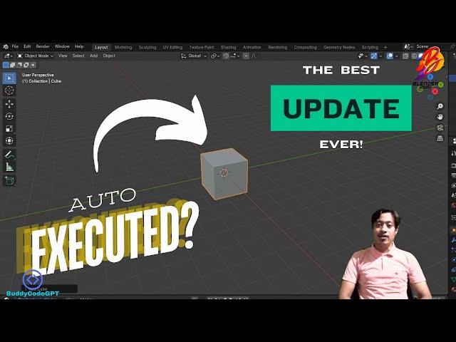 GENERATE AND EXECUTE CODES AUTOMATICALLY IN BLENDER - BuddyCode - A Blender AI Addon. Releasing Soon