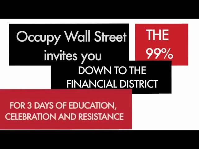 Occupy Wall Street - One Year Later September 17, 2012