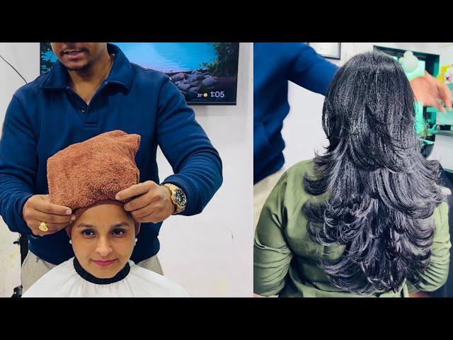 How to full layer haircut / easy way advance layers haircut / Rohit Haircut Tutorial