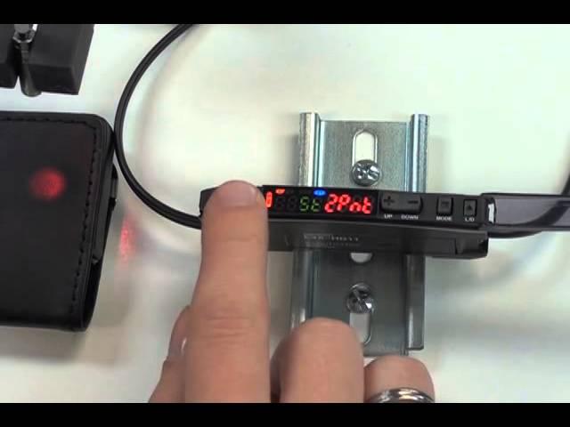 3. E3X-HD Fiber-optic Amplifier - Basic Calibration: Two-Point Tuning