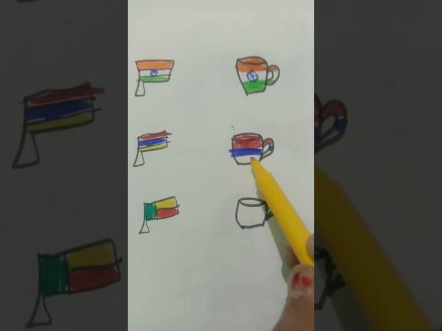 india vs other flag cup  #palak ' s drawing and comedy many activities#