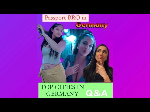 TOP Cities in Germany for American Passport BROs. Haters are gonna hate and PPBs are gonna travel 