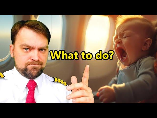 Pilot Blog | How to Calm them? Why do Babies Cry on Planes? Pilot's lifehack