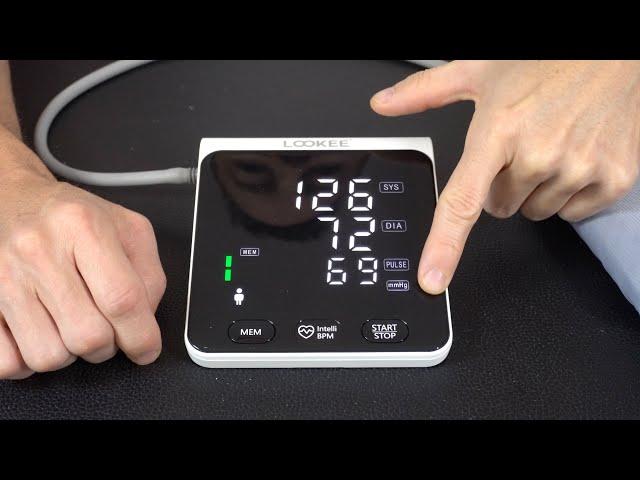 LOOKEE® A2 Premium LED Automatic Upper Arm Blood Pressure Monitor Open Box Review