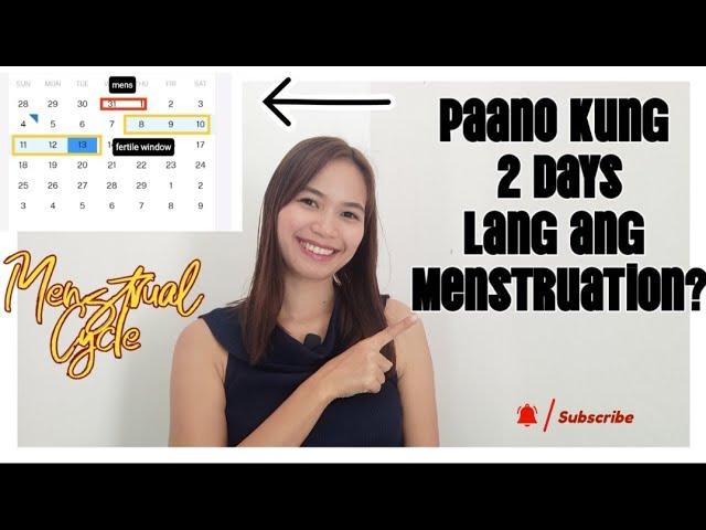 VLOG 34|Paano Kapag 2 days lang ang menstruation?|Teacher_Nanay