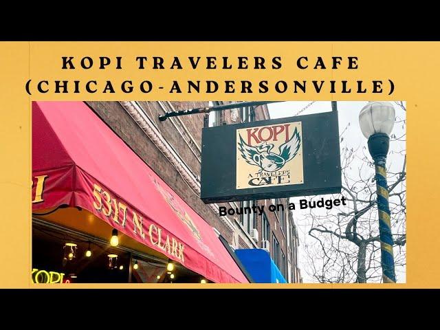 Kopi Travelers Cafe- A HIDDEN GEM! (Chicago-Andersonville)