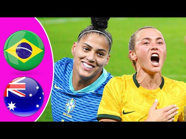 Women's International Friendly | Australia vs Brazil Highlights 2024