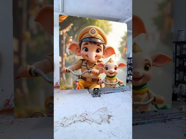 Ganpati Bappa drawing photo  #shorts #youtubeshorts #viralshorts #ganesh #ganpatibappamorya