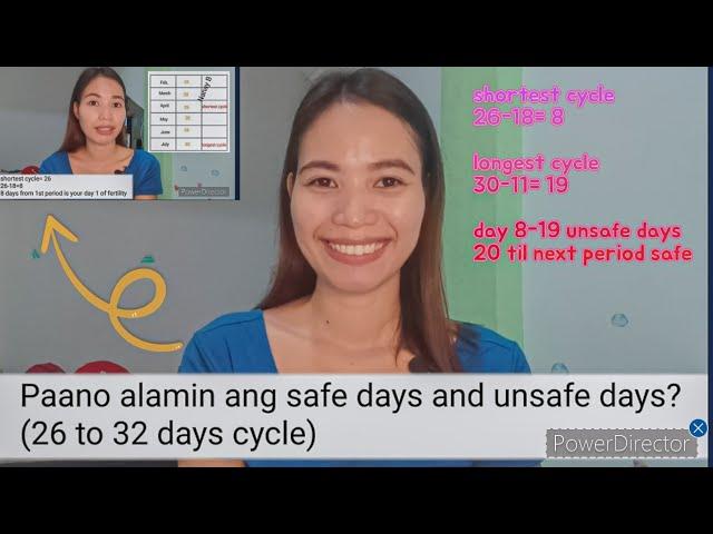 VLOG 22 | 26 to 32 days cycle - Paano malaman ang Safe and Unsafe days? | Easy method | TeacheNanay