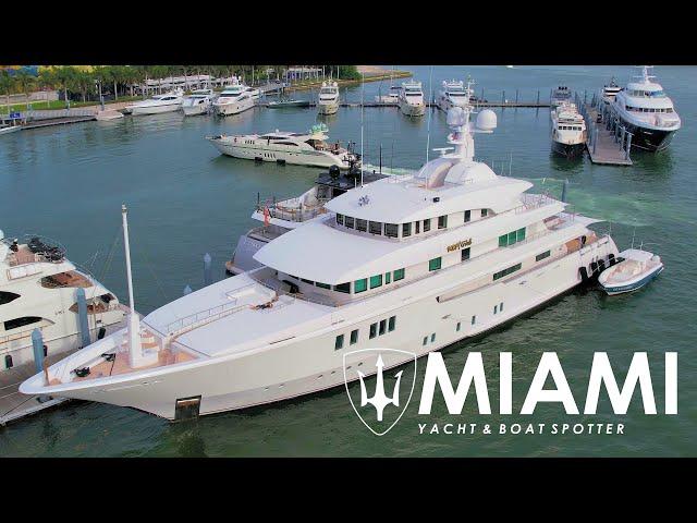 ENCORE THE 34M LEOPARD YACHT SPOTTED IN MIAMI BEACH SUPER YACHT MARINA THE YACHT & CRUISE CHANNEL