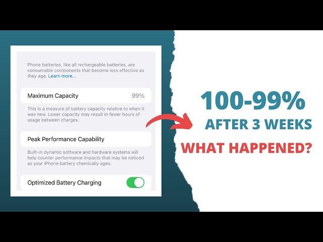 Iphone11 Pro Max battery health update after 3 weeks (Purchased at DIM GADGET)