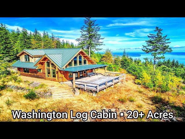 Washington Waterfront Homes For Sale | $525k | Washington Real Estate |Hood Canal Log Cabins