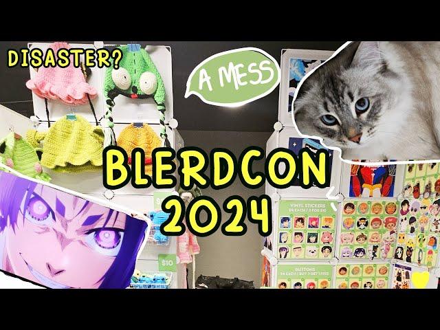 DISORGANIZED DISASTER?!  Blerdcon 2024  // artist alley vlog