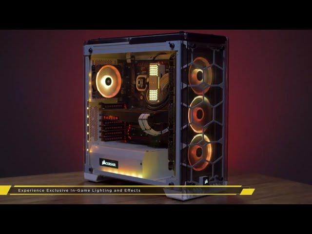 Corsair CRYSTAL 570X RGB Mid-Tower Case, 3 RGB Fans, Tempered Glass