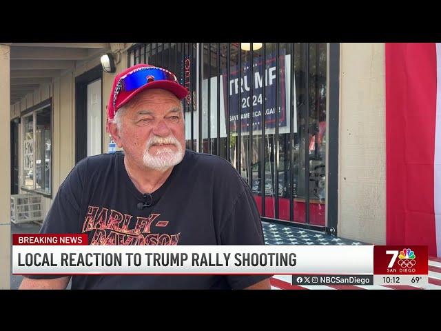 San Diegans react to Trump rally shooting in Pennsylvania | NBC 7 San Diego